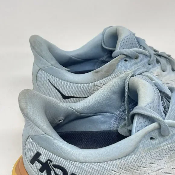 Hoka One One Clifton 8 Womens 7 Blue Mesh Running Walking Shoes Sneakers - Picture 4 of 16